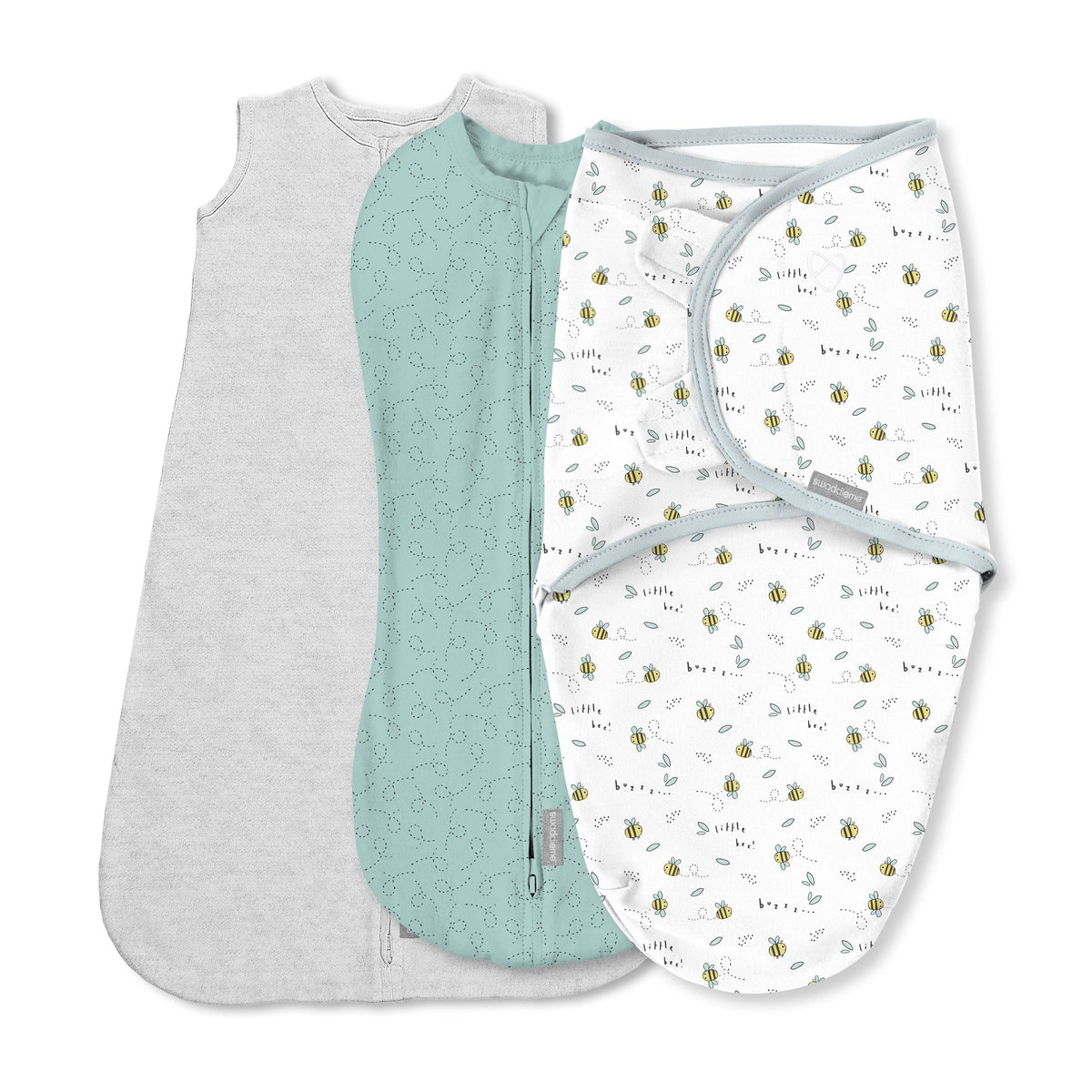 Comfort Easy Change Swaddle, Little Bees, Small/Medium, 3-pk R4Y7 - product image 1