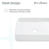Concorde Rectangle Ceramic Vessel Sink S8R0 - product image 3