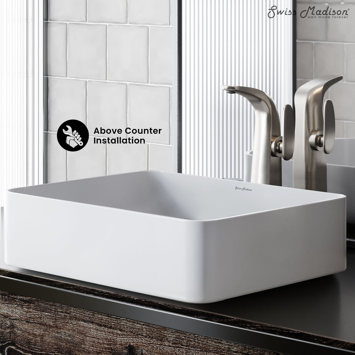 Concorde Rectangle Ceramic Vessel Sink G5D7 - product image 4