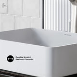 Concorde Rectangle Ceramic Vessel Sink S8R0 - product image 5