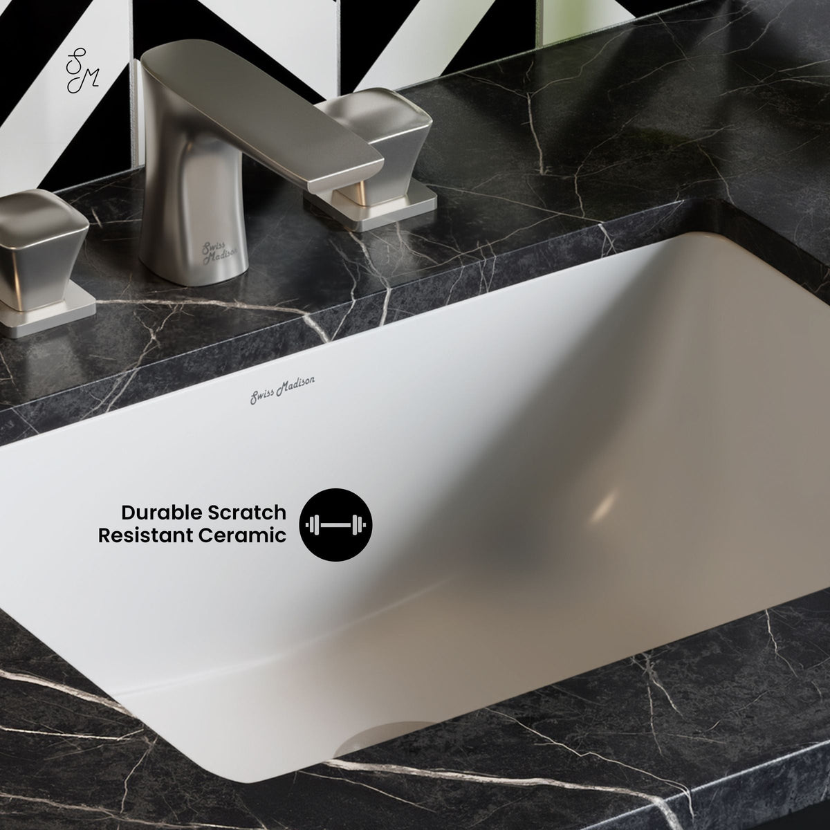 Plaisir Rectangular Undermount Bathroom Sink, 21-in O1K3 - product image 5