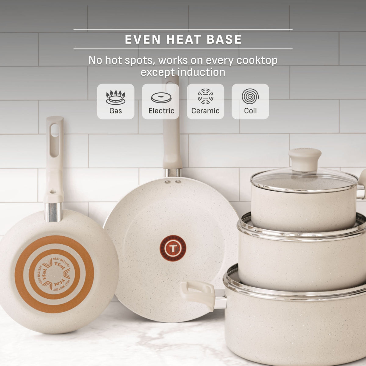 Beige 10-Piece Non-Stick Set, Beige K6Z1 - product image 6