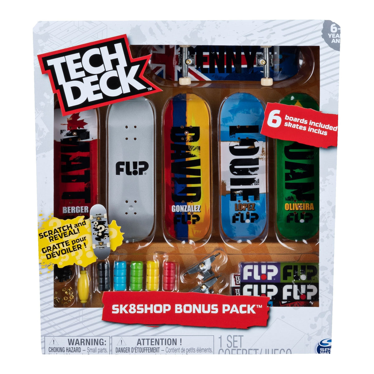 Deck Sk8shop Finberboard Bonus Pack, Ages 6+, 6-pk Q7F1 - product image 7