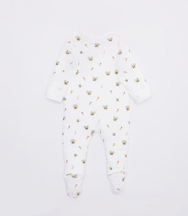 The Elk Baby Bee Print Premium Organic Cotton Zippy, Various Sizes P3P8