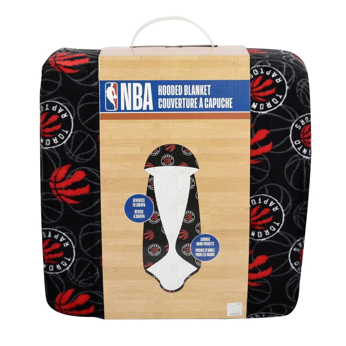 Toronto Raptors Hooded Ultra Plush Blanket P1A4 - product image 4