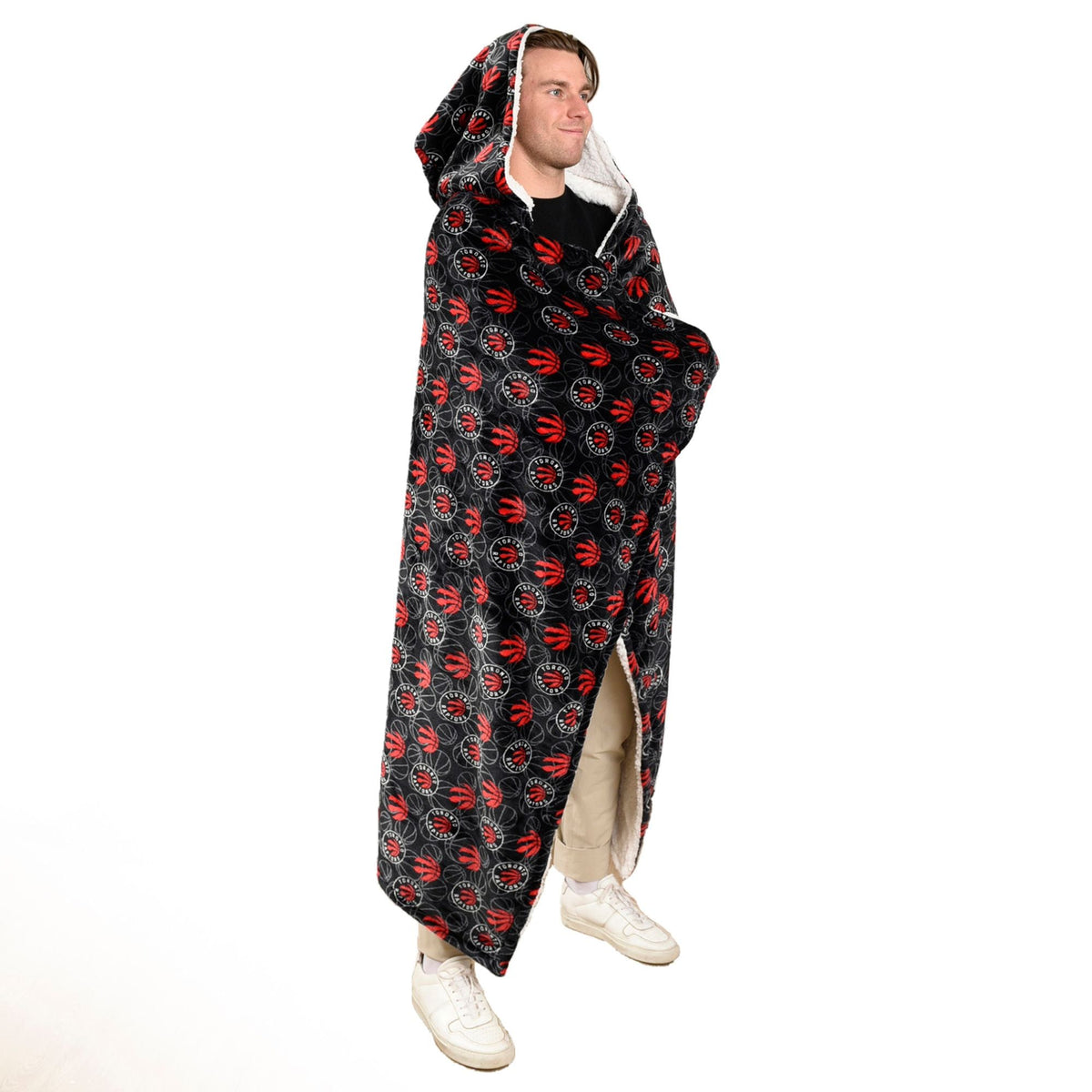 Toronto Raptors Hooded Ultra Plush Blanket P1A4 - product image 6