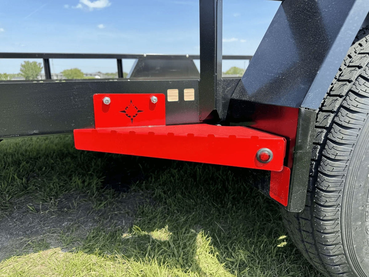 83-in x 14-ft Utility Trailer With Gate & Side ATV Ramps, Black V9U7 - product image 2