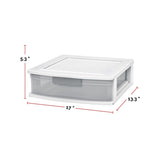 type A Element Clear White Frame Single Storage Drawer, 5-in R0B6 - product image 3
