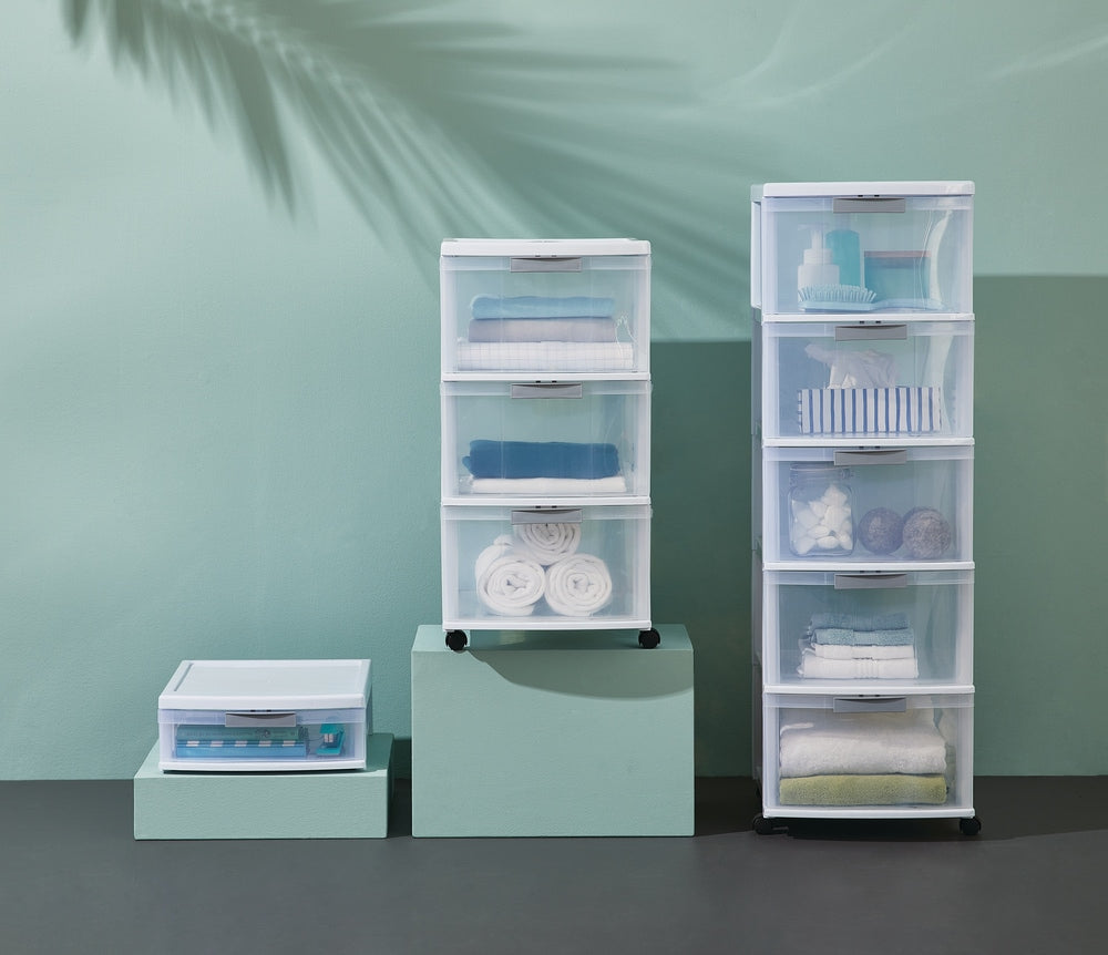 type A Element Clear White Frame Single Storage Drawer, 5-in R0B6 - product image 4