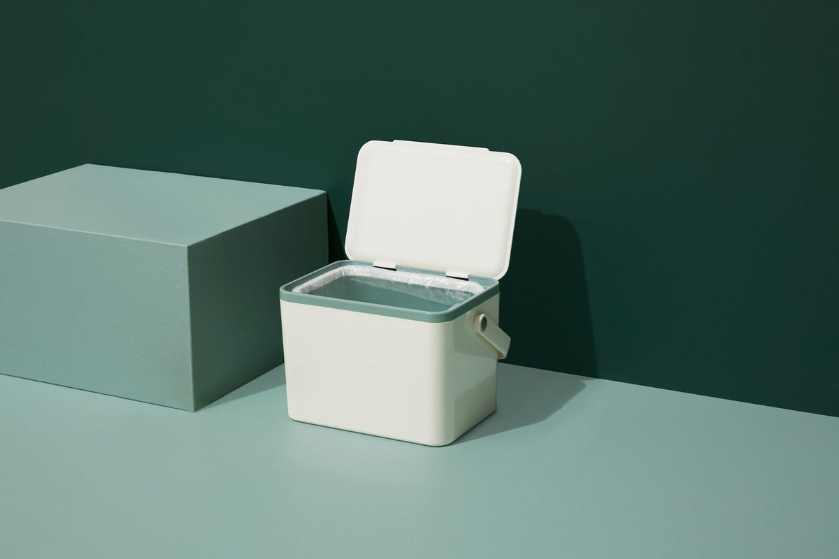 type A Plastic Rectangular Compost Bin, White, 4-L S4P0 - product image 7