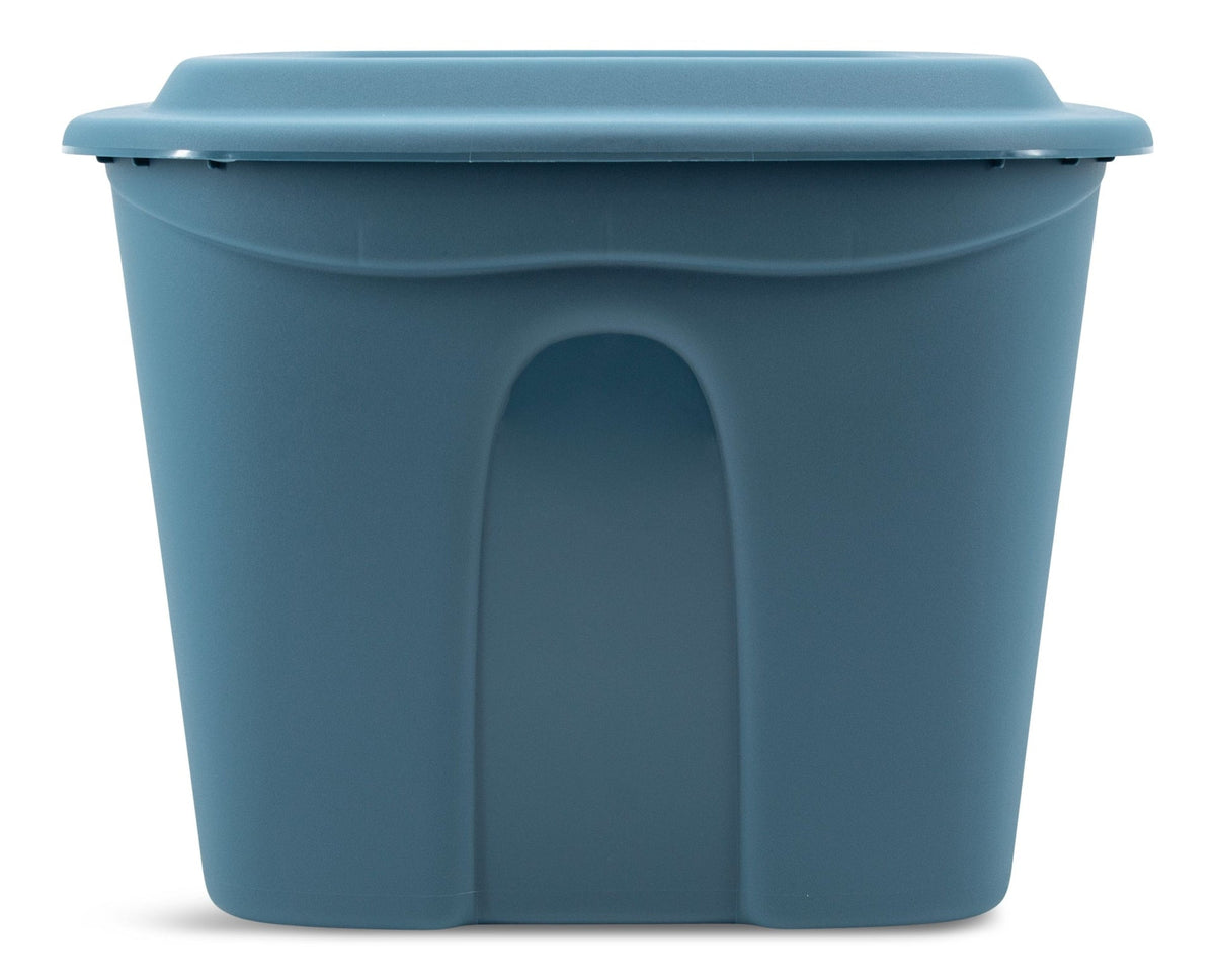 type A Stackable Storage Box with Lid, 72-L, Blue S5T9 - product image 2