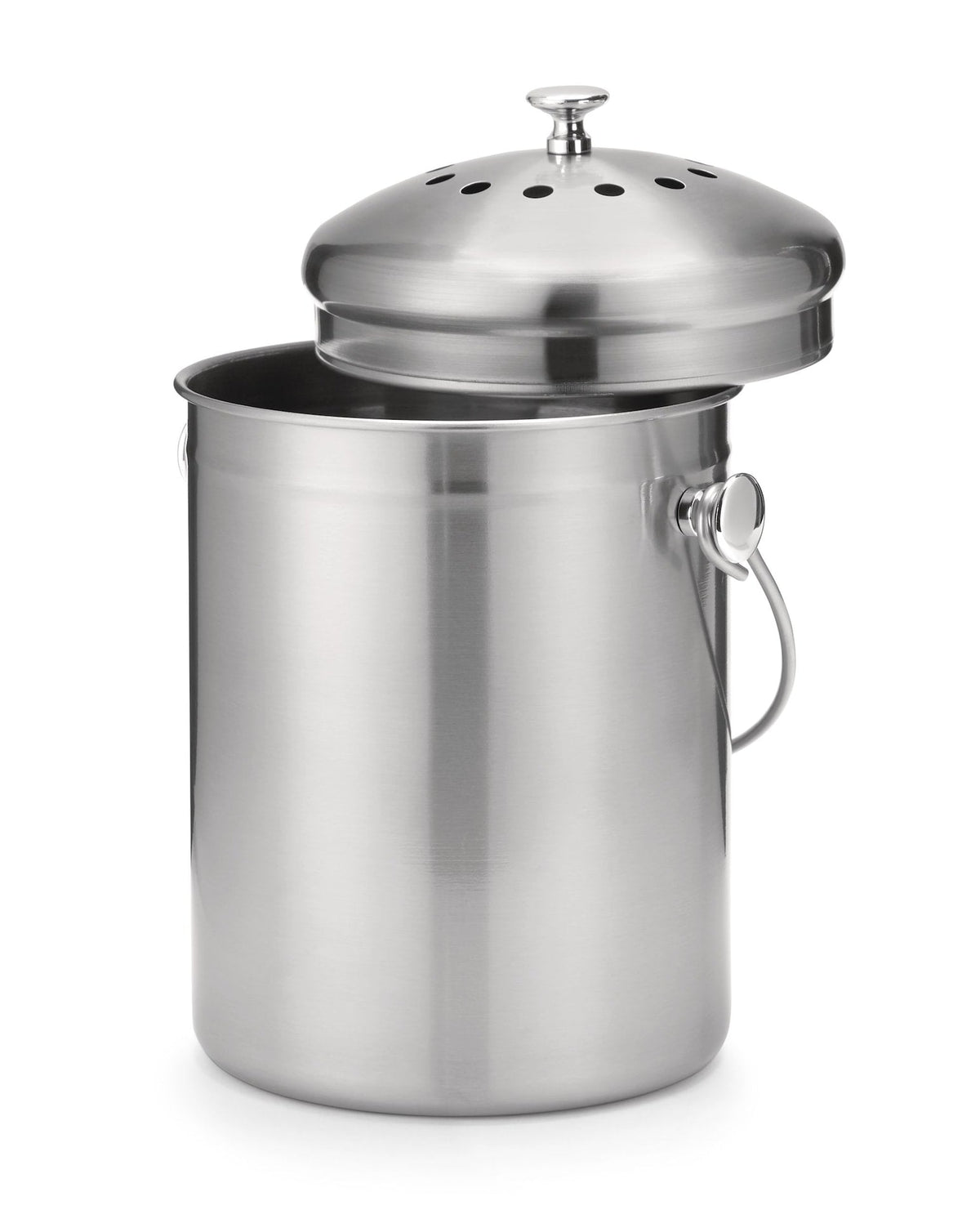 type A Stainless Steel Circular Compost Bin, 4-L Y0C8 - product image 2