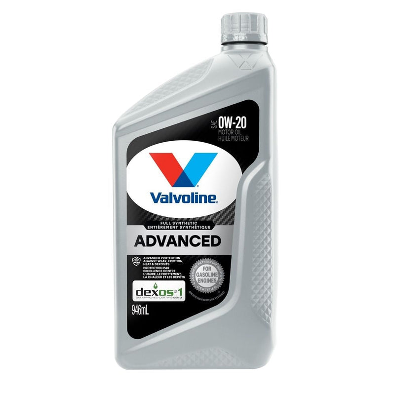 0W20 Advanced Synthetic Engine/Motor Oil, 946-mL K5J1