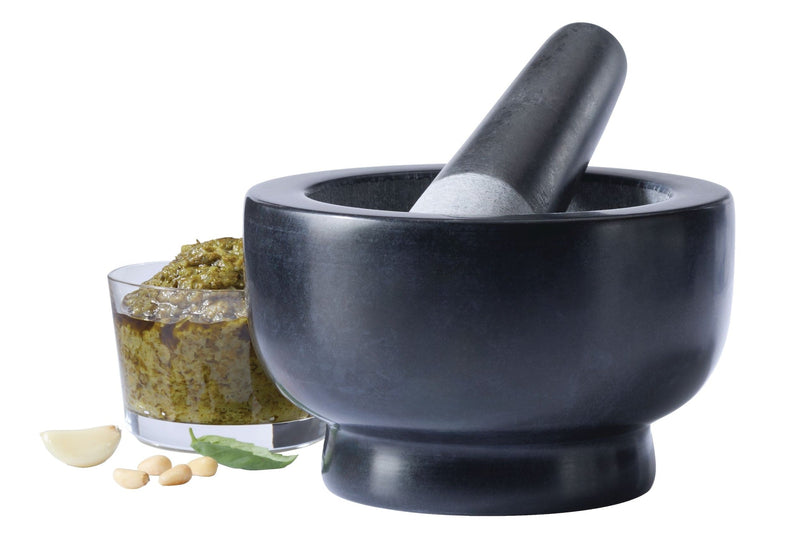 Granite Mortar & Pestle, Black P4R8