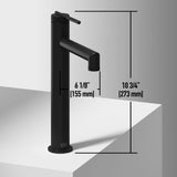 Basilica Gothic ConcretoStone Grey Bathroom Sink/Basin Set with Sterling Faucet and Rectangular Vessel D2F5 - product image 5