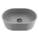 Giralda Gothic ConcretoStone 16x11-in Deep Grey Bathroom Sink/Basin with Rectangular Vessel M5X9 - product image 1