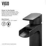 Ileana Single Handle Single Hole Bathroom Sink Faucet, WaterSense Certified, Matte Black H9A6 - product image 5