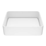 Jasmine MatteStone 18x15-in Deep White Bathroom Sink/Basin with Rectangular Vessel B5S8 - product image 1