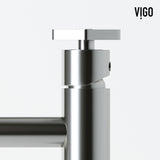 Magnolia MatteStone White Bathroom Sink/Basin Set with Ruxton Faucet and Rectangular Composite Vessel Q3H3 - product image 4
