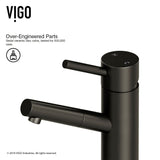 Noma Single Handle Single Hole Bathroom Sink Faucet, Matte Black M7R3 - product image 5