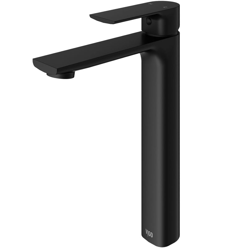 Norfolk Single Handle Vessel Bathroom Sink Faucet, WaterSense Certified, Matte Black N5V3