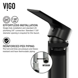 Norfolk Single Handle Vessel Bathroom Sink Faucet, WaterSense Certified, Matte Black N5V3 - product image 6
