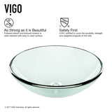 Round Glass Vessel Bathroom Sink/Basin with Repellent Seal Coating, Crystalline Q2R8 - product image 5