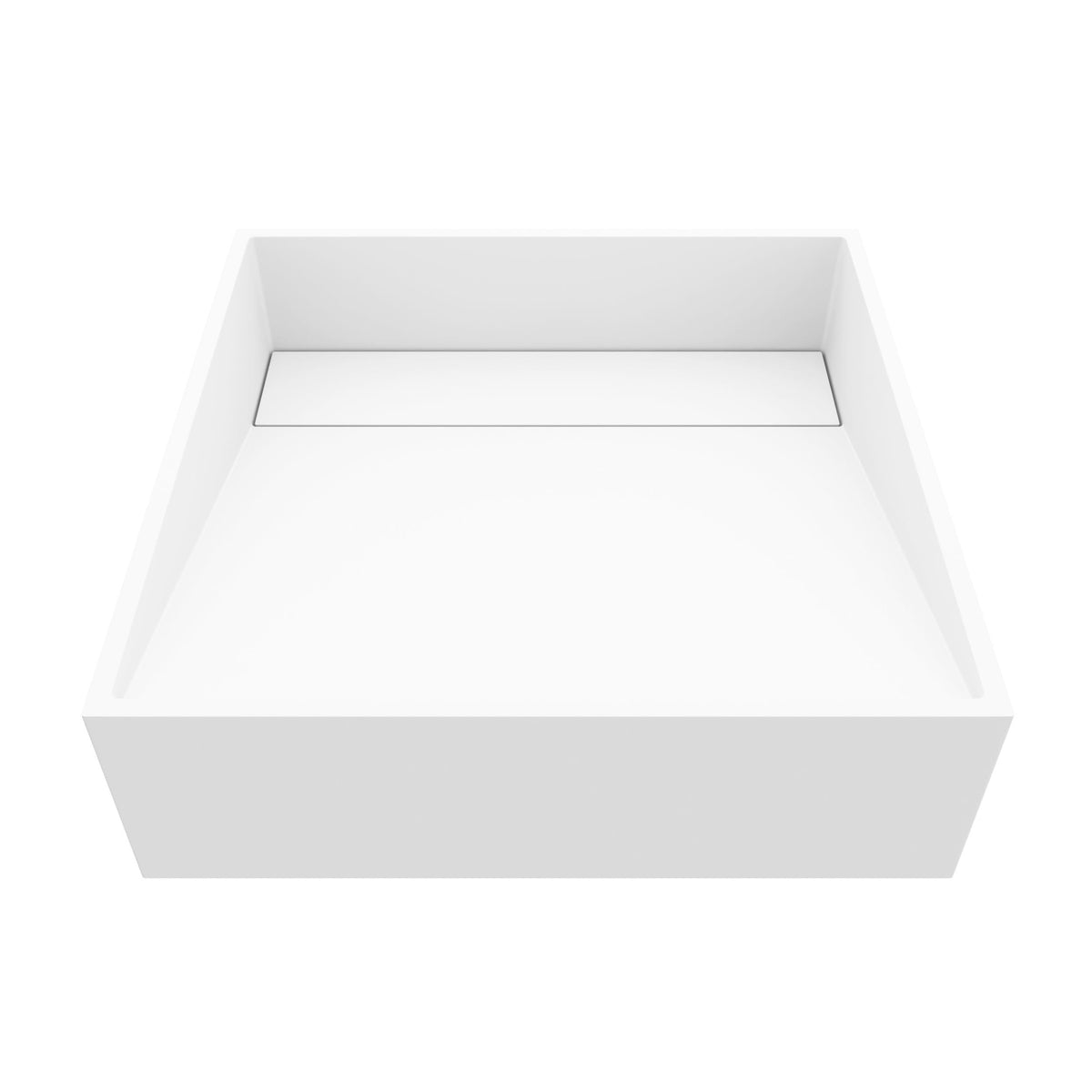 Starr Modern MatteStone 15x15-in Deep White Bathroom Sink/Basin with Square Vessel L2O4 - product image 1