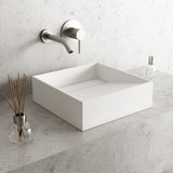 Starr Modern MatteStone 15x15-in Deep White Bathroom Sink/Basin with Square Vessel L2O4 - product image 6