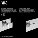 Titus Wall Mount Dual Handle Bathroom Sink Faucet, Eco-Friendly 1.2 GPM Flow Rate, Chrome W8R2 - product image 3