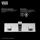 Titus Wall Mount Dual Handle Bathroom Sink Faucet, Eco-Friendly 1.2 GPM Flow Rate, Chrome W8R2 - product image 7
