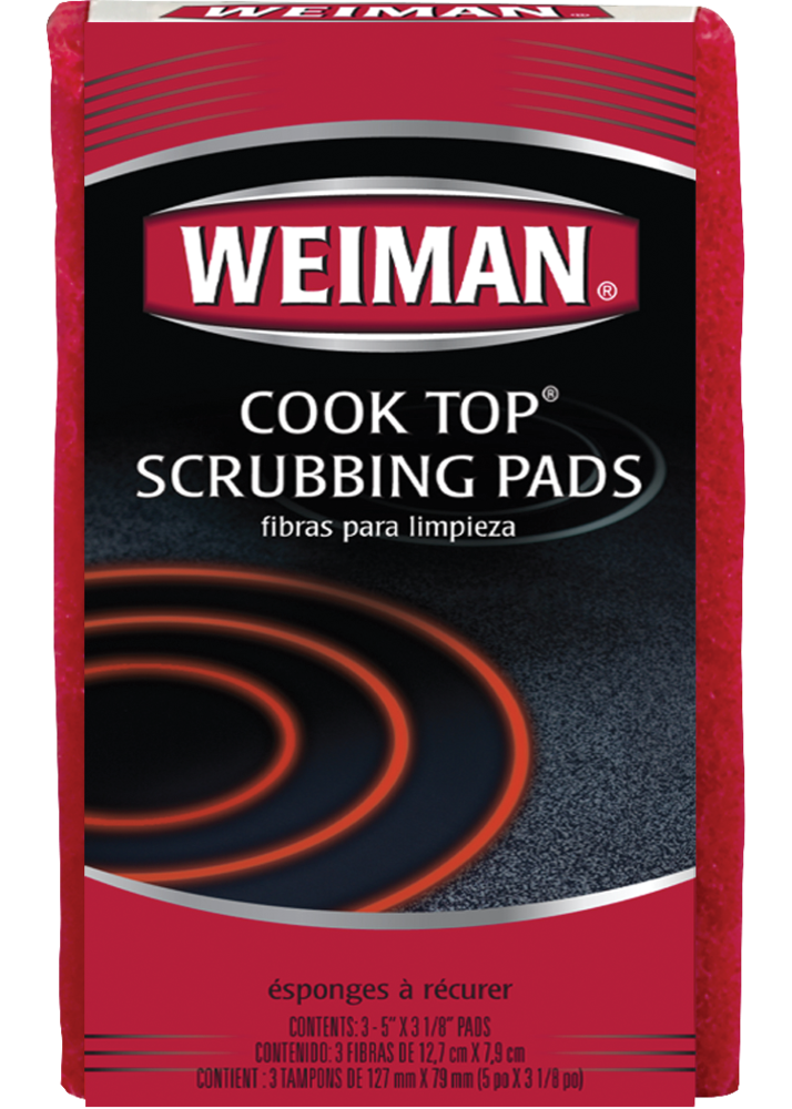 No Scratch Cooktop Scrubbing Pads for Ceramic and Glass Ranges, 3-pk V5C4