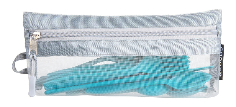 Reusable BPA-Free Plastic Camp Cutlery Set, 16-pc G1A5