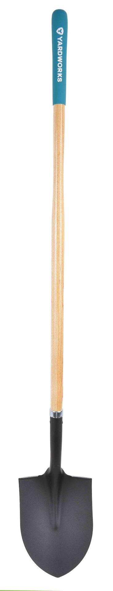 Tempered Steel Round Point Long Handle Shovel, 62-In, Hardwood Shaft S9A0